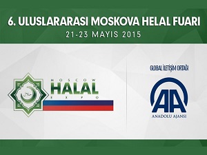 Moskova'daki Helal Fuarına yoğun ilgi