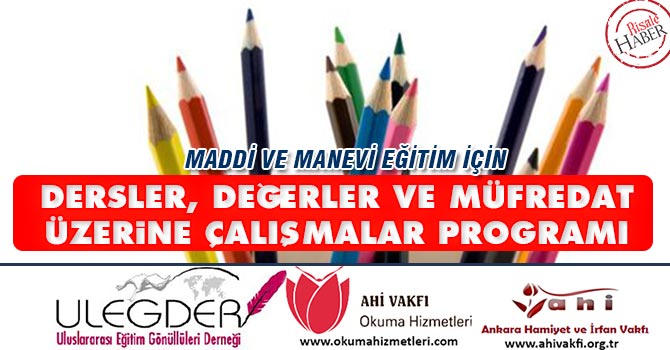 Dersler, değerler ve müfredat üzerine çalışmalar programı