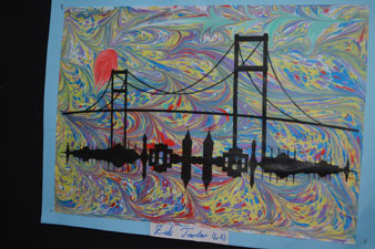 Nusaybin'de ebru sergisi açıldı