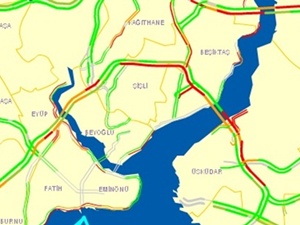 10 Haziran 2015 İstanbul'da yol durumu