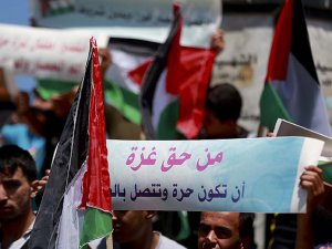 Gazze'de "Marianne" gemisi için gösteri