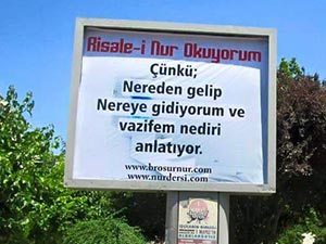 Manisa’da bilboardlar Risale-i Nur’la renklendi