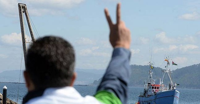 Gazze yardım filosu uluslararası sularda!