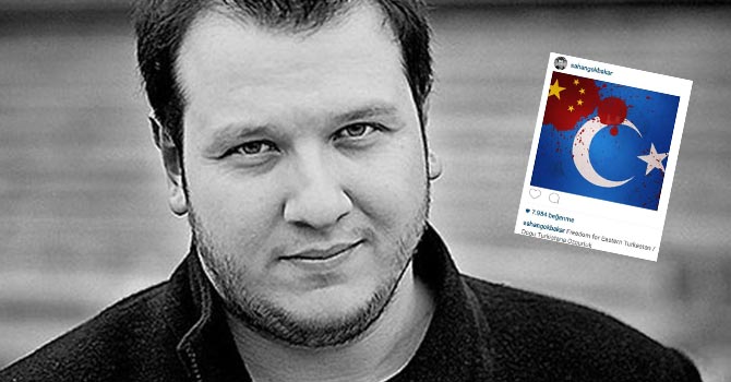 Şahan Gökbakar'ın 'Doğu Türkistan' paylaşımına destek