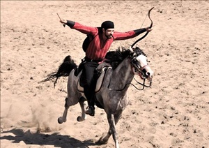 Kapadokya’da 'Atlı Türk Savaş Oyunları' gösterisi
