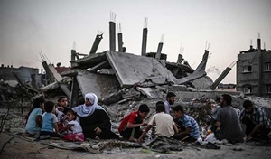 Gazze savaşının birinci yılında 100 bin evsiz