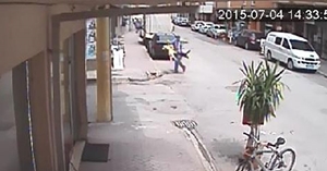 Kedi köpeğe saldırdı, köpeğin sahibi korku dolu anlar yaşattı