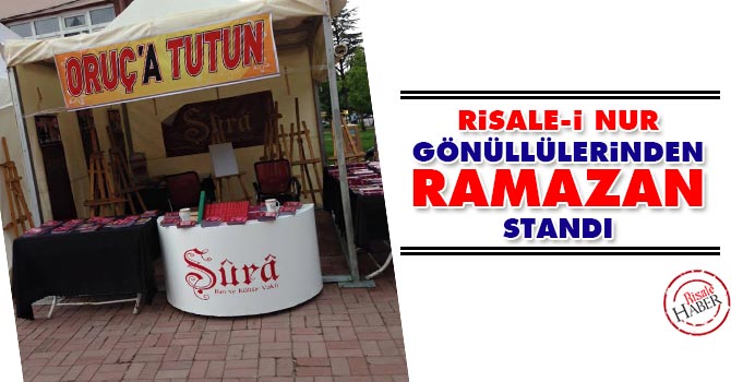 Risale-i Nur gönüllülerinden Ramazan Standı