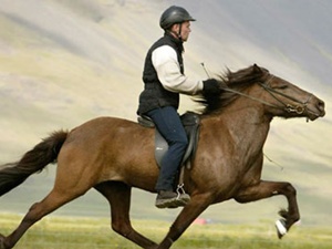 İftardan sonra ata biniyorlar!