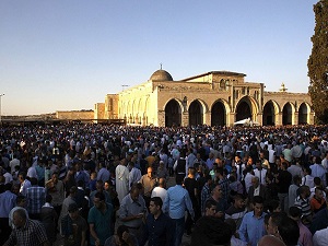 Mescid-i Aksa'da bayram namazı