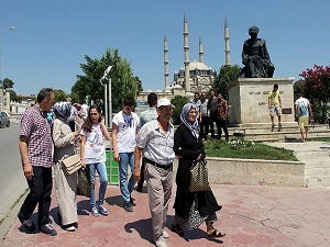 Selimiye Camii bayram boyunca doldu taştı