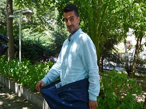 18 ayda 117 kilo verdi