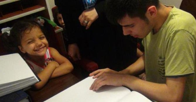 Görme engelli çocuklar Kur'an'ı böyle öğrendi