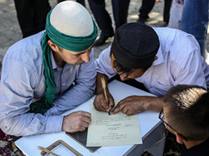 Keçe Külahlılar Kırgız Düğününü Risale-i Nur'la renklendirdi