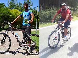 Bisiklet sürerek 15 ayda 60 kilo verdi