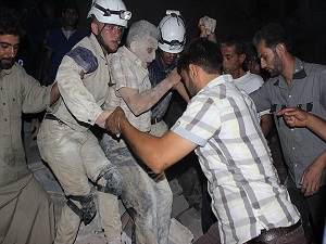 Halep'e varil bombalı saldırı