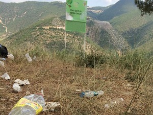 Şehit ormanına yakışmıyor