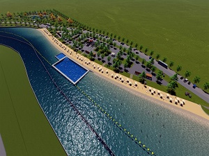 Denizsiz kente dev gölet