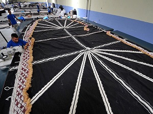 Arap şeyhlerinin çadırı Uşak'tan