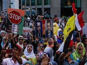 Rabia ve Nahda katliamları New York'ta protesto edildi