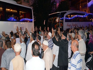 Tosya'da ilk hac kafilesi dualarla uğurlandı