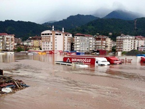 Artvin'deki sel musibetinden görüntüler