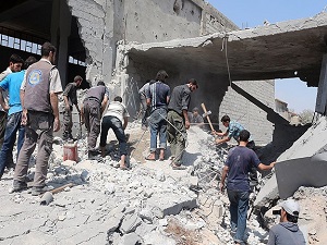 Koalisyon güçlerinin saldırısında 74'ü çocuk 243 sivil öldü