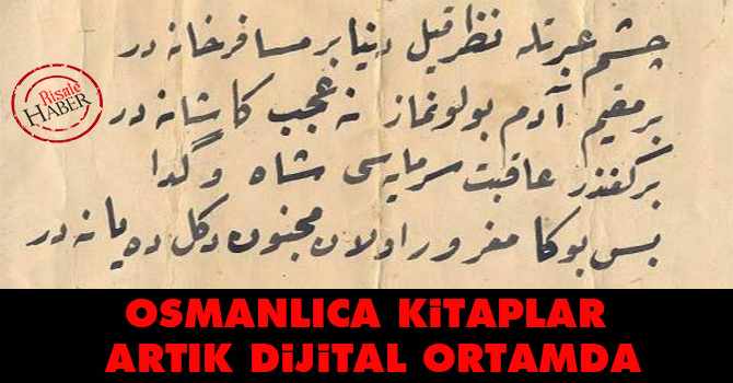 Osmanlıca kitaplar artık dijital