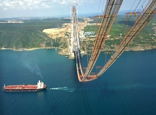 3. köprünün Avrupa yakasına 15. tabliye