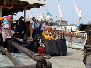 Yemen'de bir gemi kayboldu