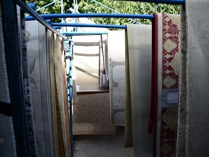 Halı yıkamacılarda bayram yoğunluğu