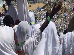 Arafat'ta 50 derecede vakfe