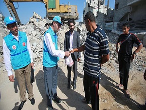 TDV Gazze'de kurban eti dağıttı