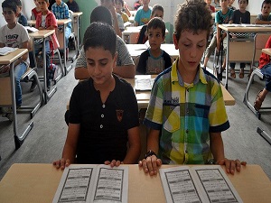 Suriyeli yetim ve öksüz çocuklara Kur'an kursu