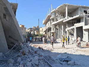 Bab ve Deyr Hafır'a varil bombalı saldırı