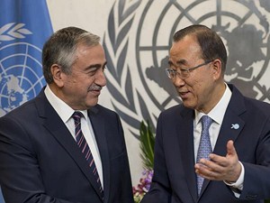 Akıncı, BM Genel Sekreteri Ban ile görüştü