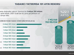 Uluslararası doğrudan yatırım girişi rekor kırdı