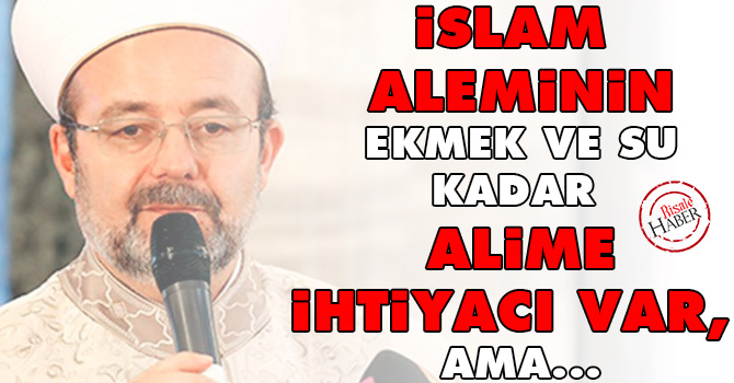 İslam âleminin ekmek ve su kadar âlime ihtiyacı var, ama...