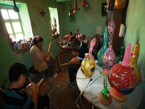 Tarlada kabak evde sanat eseri