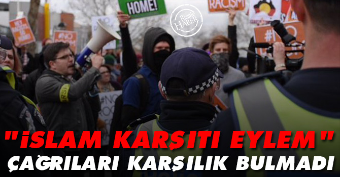 "İslam karşıtı eylem" çağrıları karşılık bulmadı