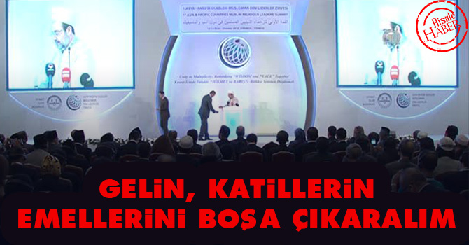 Gelin, katillerin emellerini boşa çıkaralım
