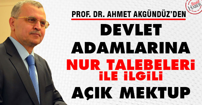 Devlet adamlarına Nur talebeleri ile ilgili açık mektup