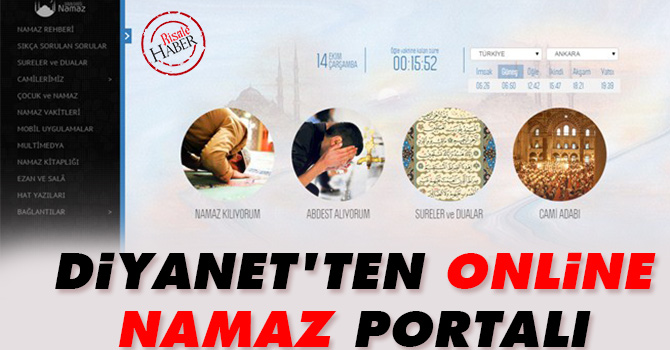 Diyanetten online namaz portalı