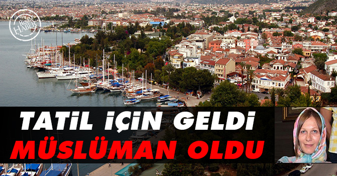 Tatil için geldi Müslüman oldu!