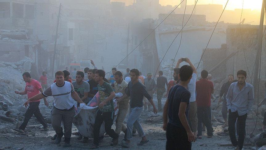 Humus'ta Rus savaş uçaklarının saldırısında 56 kişi öldü