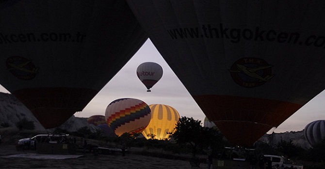 Kapadokya'da balon hastanesi kuruldu