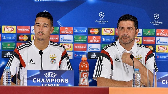 Benfica Teknik Direktörü Vitoria basın toplantısında konuştu