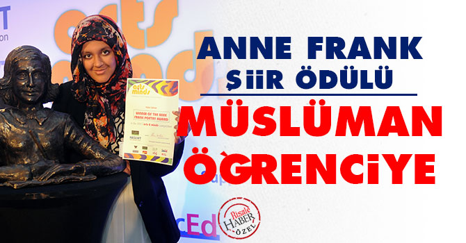 Müslüman öğrenciye, Anne Frank şiir ödülü
