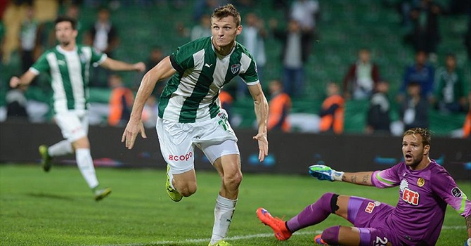 Necid atıyor Bursaspor kazanıyor