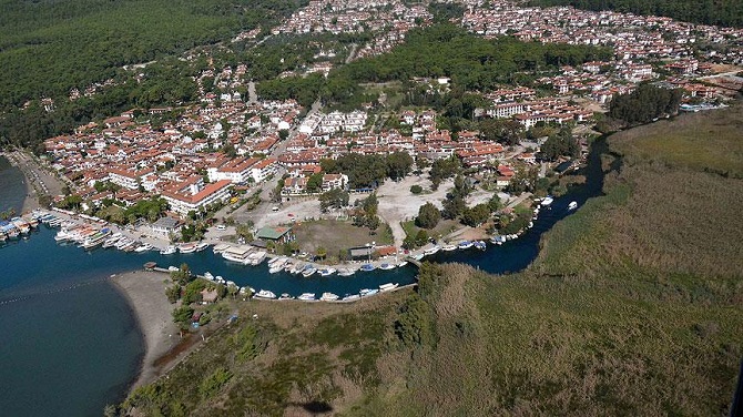 Muğla'nın doğal güzellikleri havadan görüntülendi